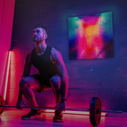 Twinkly - LED RGB Dimbaar lichtpaneel SQUARES 64xLED 16x16 cm Wi-Fi