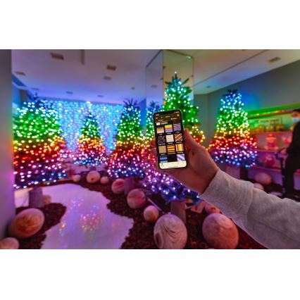 Twinkly - LED RGBW Dimbare buiten kerstverlichting STRINGS 250xLED 23,5m IP44 Wi-Fi