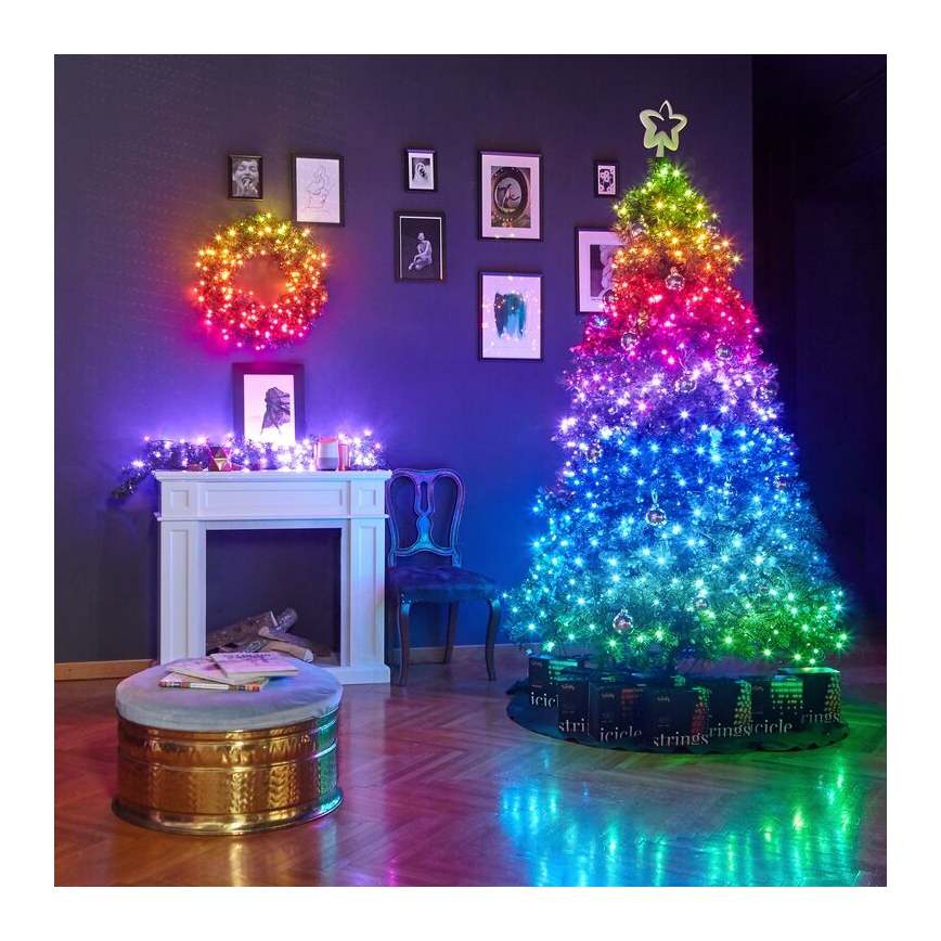 Twinkly - LED RGBW Dimbare buiten kerstverlichting STRINGS 250xLED 23,5m IP44 Wi-Fi