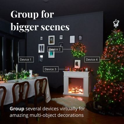 Twinkly - LED RGBW Dimbare buiten kerstverlichting STRINGS 250xLED 23,5m IP44 Wi-Fi