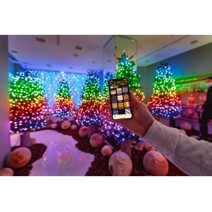 Twinkly - LED RGBW Dimbaar buitenshuis Kerst lichtsnoer STRINGS 250xLED 23,5m IP44 Wi-Fi