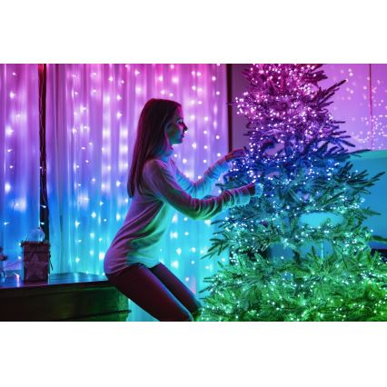 Twinkly - LED RGBW Dimbaar buitenshuis Kerst lichtsnoer STRINGS 250xLED 23,5m IP44 Wi-Fi