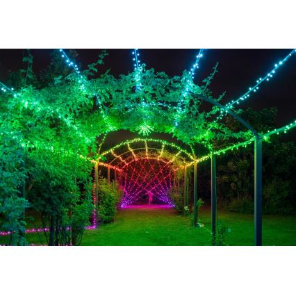 Twinkly - LED RGBW dimbaar buitenlichtsnoer STRINGS 250 LEDs 23,5 m IP44 Wi-Fi