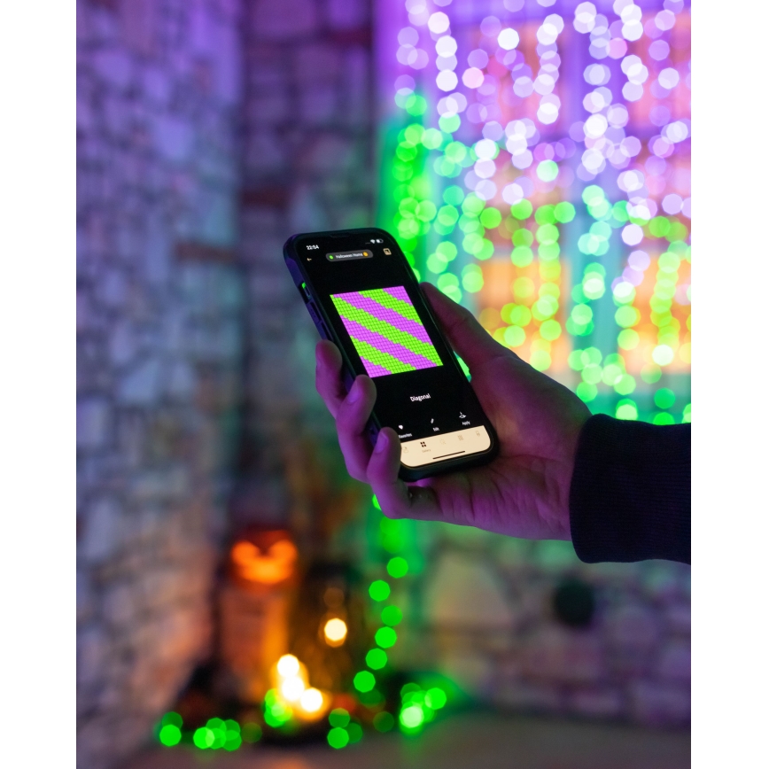 Twinkly - LED RGBW Dimbaar buitenshuis Kerst lichtsnoer STRINGS 250xLED 23,5m IP44 Wi-Fi