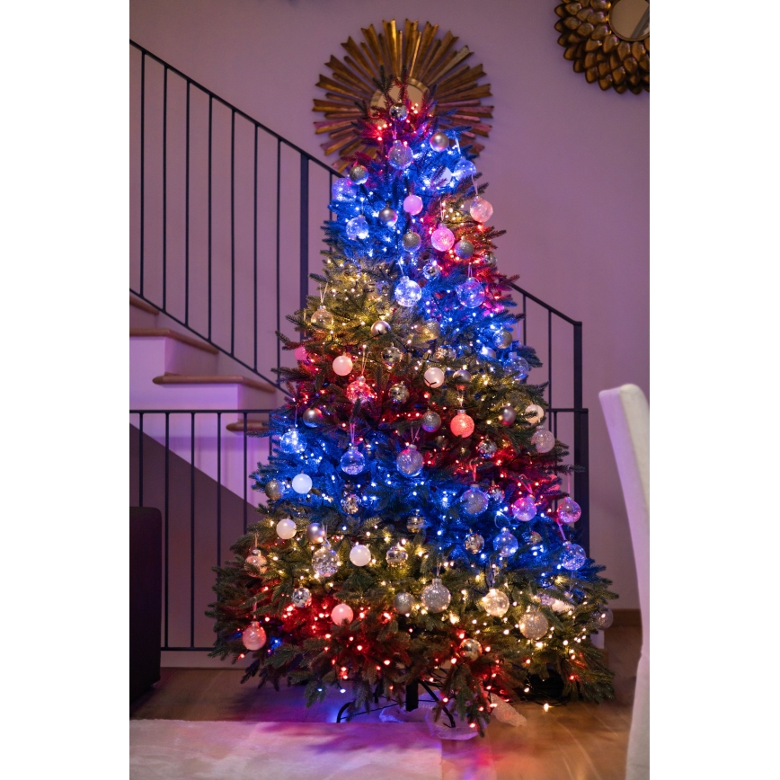 Twinkly - LED RGBW Dimbaar buitenshuis Kerst lichtsnoer STRINGS 250xLED 23,5m IP44 Wi-Fi