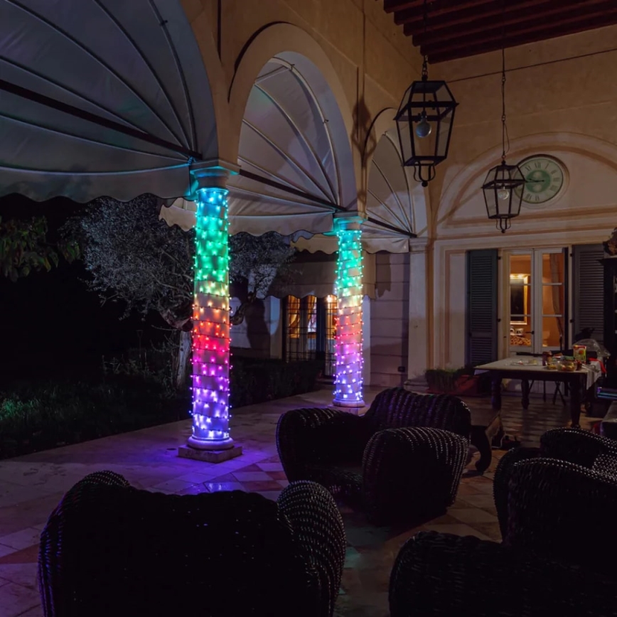 Twinkly - LED RGBW Dimbaar buitenshuis Kerst lichtsnoer STRINGS 250xLED 23,5m IP44 Wi-Fi