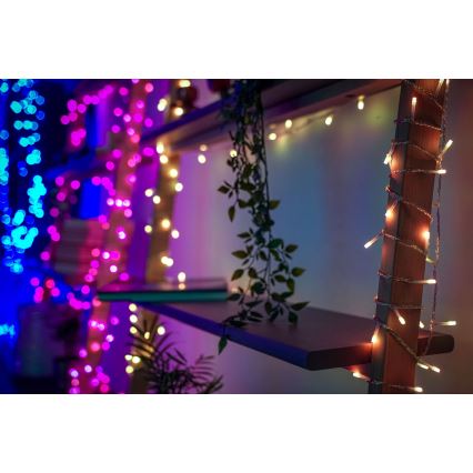 Twinkly - LED RGBW Dimbaar buitenshuis Kerst lichtsnoer STRINGS 250xLED 23,5m IP44 Wi-Fi