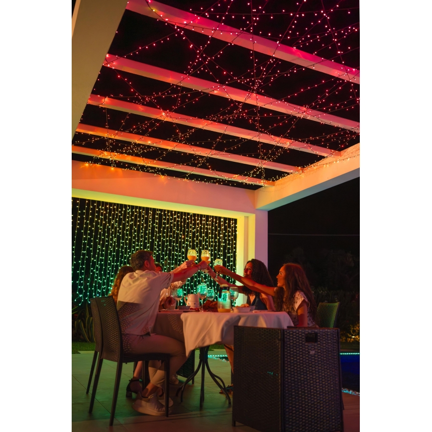Twinkly - LED RGBW Dimbaar buitenshuis Kerst lichtsnoer STRINGS 250xLED 23,5m IP44 Wi-Fi