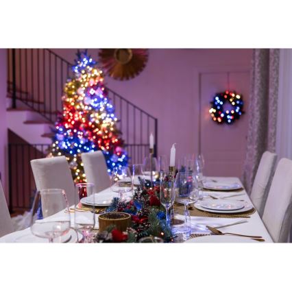 Twinkly - LED RGBW Dimbaar buitenshuis Kerst lichtsnoer STRINGS 250xLED 23,5m IP44 Wi-Fi