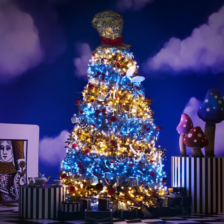 Twinkly - LED RGBW Dimbaar buitenshuis Kerst lichtsnoer STRINGS 250xLED 23,5m IP44 Wi-Fi