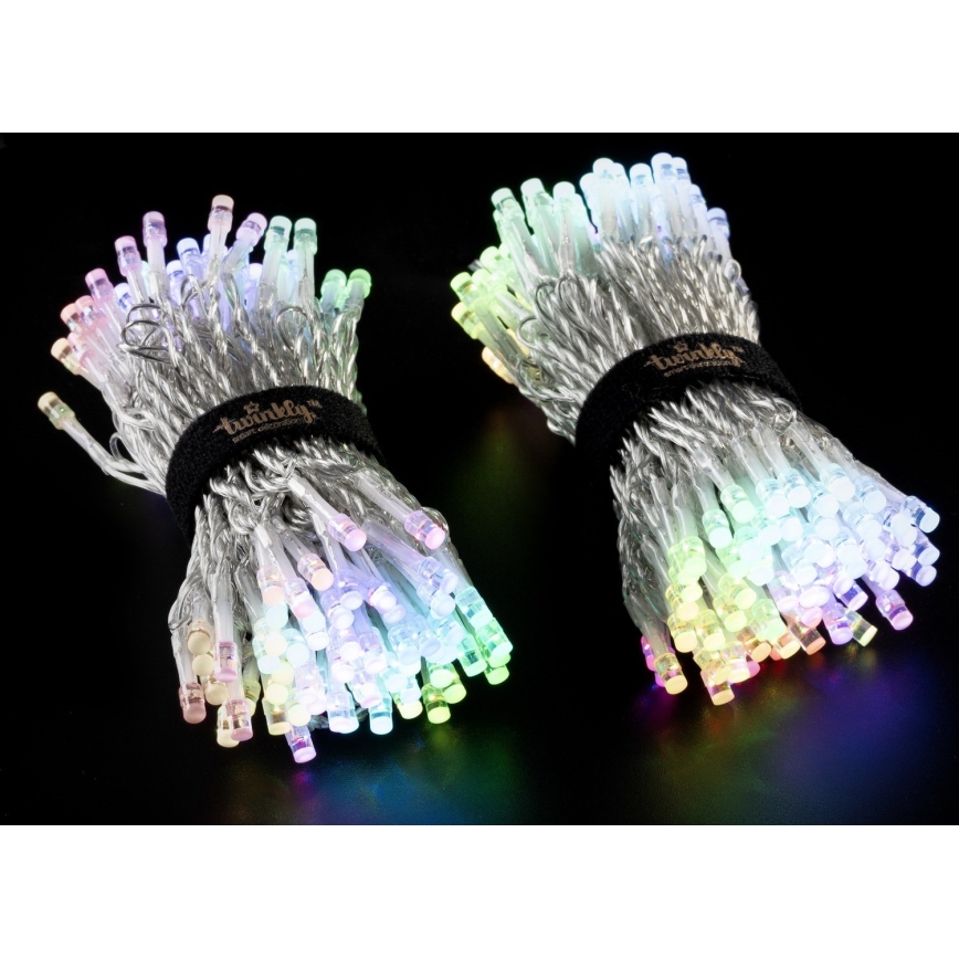 Twinkly - LED RGBW Dimbaar buitenshuis Kerst lichtsnoer STRINGS 250xLED 23,5m IP44 Wi-Fi