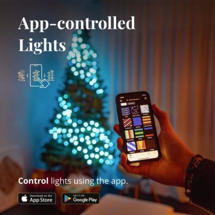Twinkly - LED RGBW dimbaar buiten kerstsnoer STRINGS 250xLED 23,5m IP44 Wi-Fi