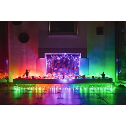 Twinkly - LED RGBW Dimbaar buitenlichtsnoer STRINGS 250xLED 23,5m IP44 Wi-Fi
