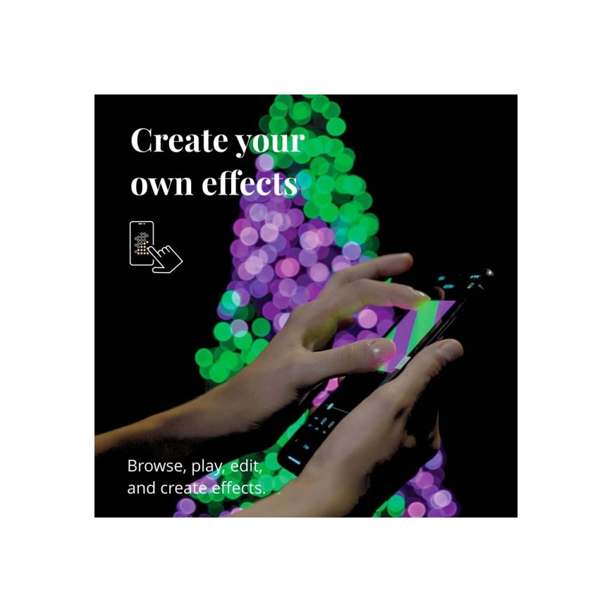 Twinkly - LED RGBW Dimbaar buitenlichtsnoer STRINGS 250xLED 23,5m IP44 Wi-Fi