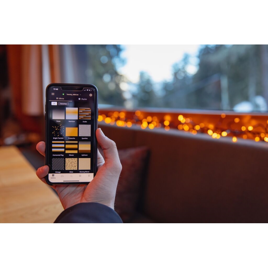 Twinkly - LED Dimbaar buitenshuis Kerst lichtsnoer STRINGS 400xLED 35,5m IP44 Wi-Fi