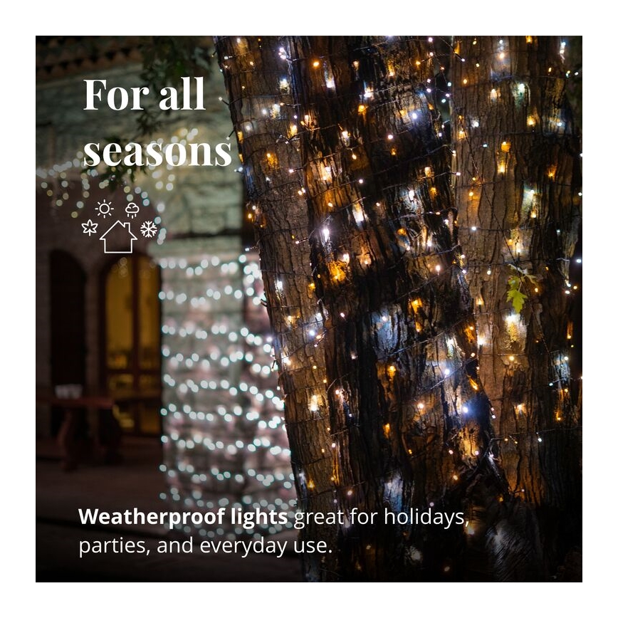 Twinkly - LED Dimbaar buitenshuis Kerst lichtsnoer STRINGS 400xLED 35,5m IP44 Wi-Fi