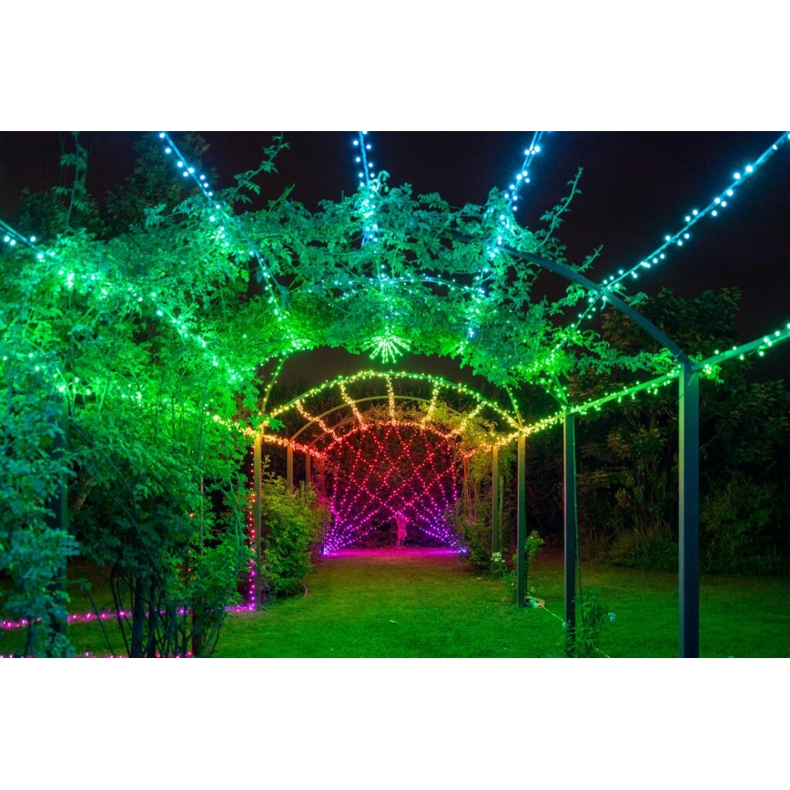 Twinkly - LED RGBW Dimbaar buitenshuis Kerst lichtsnoer STRINGS 600xLED 51,5m IP44 Wi-Fi