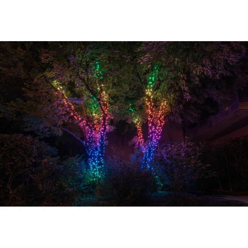 Twinkly - LED RGBW Dimbaar buitenshuis Kerst lichtsnoer STRINGS 600xLED 51,5m IP44 Wi-Fi