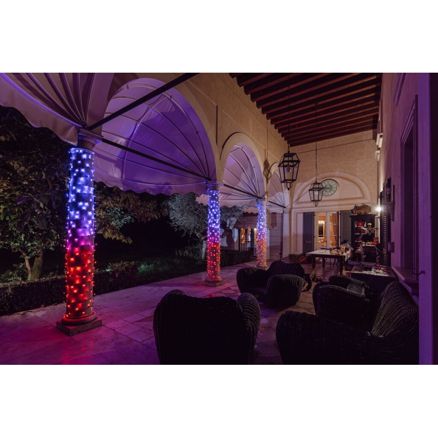 Twinkly - LED RGBW Dimbaar buitenshuis Kerst lichtsnoer STRINGS 600xLED 51,5m IP44 Wi-Fi