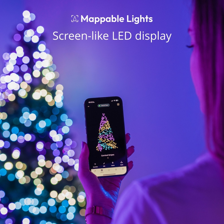 Twinkly - LED RGB Dimbaar buitenshuis Kerst lichtsnoer STRINGS 750xLED 63,5m IP44 Wi-Fi