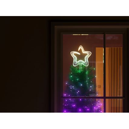 Twinkly - LED RGB Dimbaar Kerstmis ster TREE TOPPER 76xLED USB Wi-Fi
