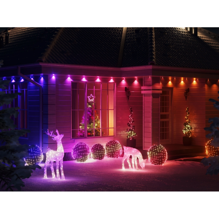Twinkly - LED RGB Dimbaar Kerstmis ster TREE TOPPER 76xLED USB Wi-Fi