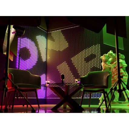 Twinkly - LED RGB Dimbaar Kerst gordijn MATRIX 480xLED 1x1 m Wi-Fi