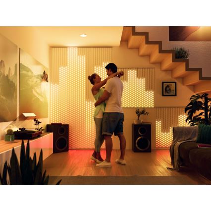 Twinkly - LED RGB Dimbaar Kerst gordijn MATRIX 480xLED 1x1 m Wi-Fi