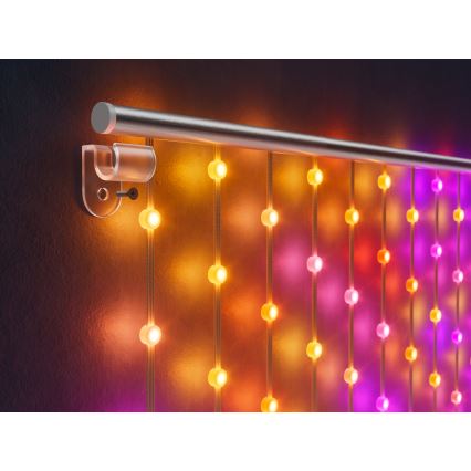 Twinkly - LED RGB Dimbaar Kerst gordijn MATRIX 480xLED 1x1 m Wi-Fi