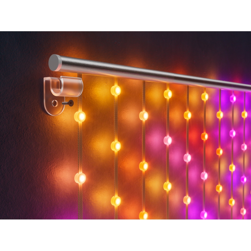 Twinkly - LED RGB Dimbaar Kerst gordijn MATRIX 480xLED 1x1 m Wi-Fi