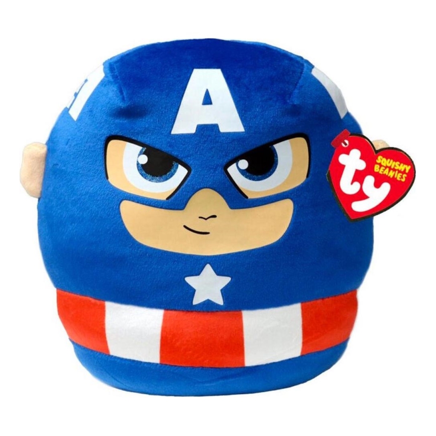 TY - Plushen speelgoed Squishy CAPTAIN AMERICA 22 cm