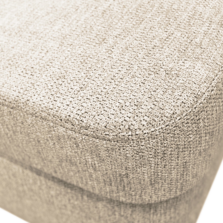 U-vormige hoekbank met opbergruimte SERPA, rechts, beige