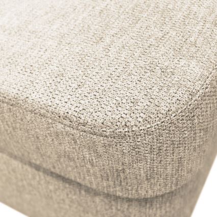 U-vormige hoekbank SERPA met slaapfunctie en opbergruimte, rechts, beige