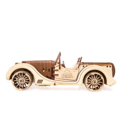 Ugears - 3D houten mechanische puzzel Auto roadster