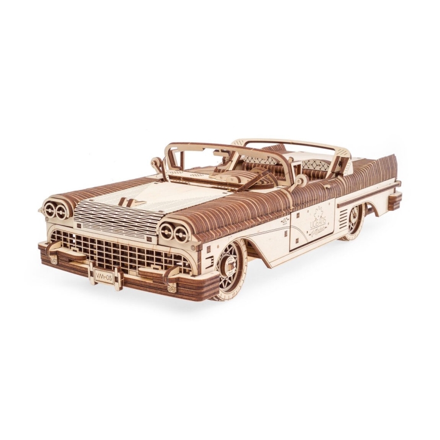 Ugears - 3D houten mechanische puzzel Cabriolet