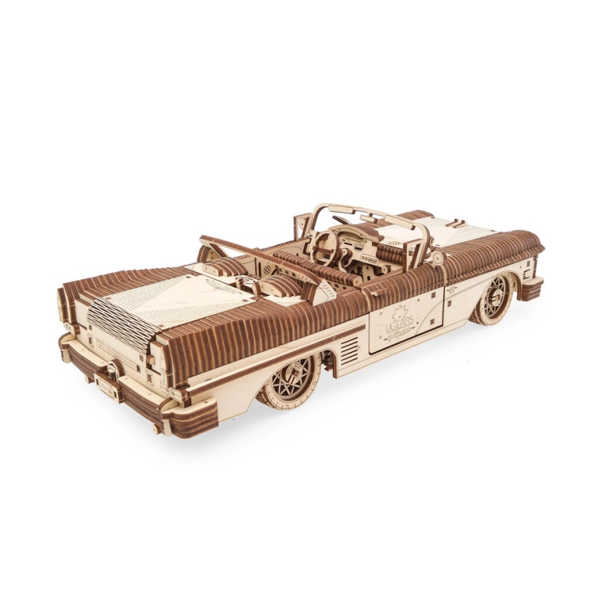 Ugears - 3D houten mechanische puzzel Cabriolet