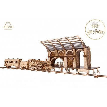 Ugears - 3D houten mechanische puzzel Harry Potter treinplatform