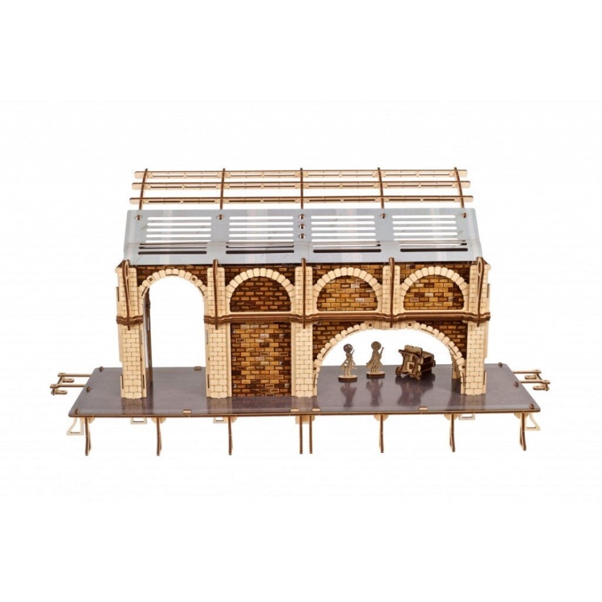 Ugears - 3D houten mechanische puzzel Harry Potter treinplatform
