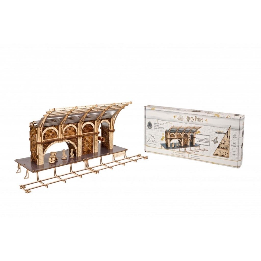 Ugears - 3D houten mechanische puzzel Harry Potter treinplatform