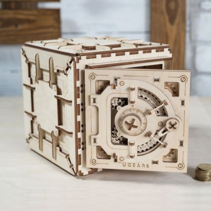 Ugears - 3D houten mechanische puzzel Kluis