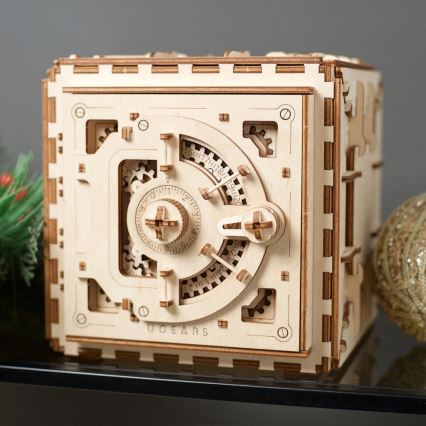 Ugears - 3D houten mechanische puzzel Kluis