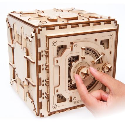 Ugears - 3D houten mechanische puzzel Kluis