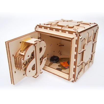 Ugears - 3D houten mechanische puzzel Kluis