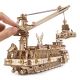 Ugears - 3D houten mechanische puzzel Onderzoeksschip