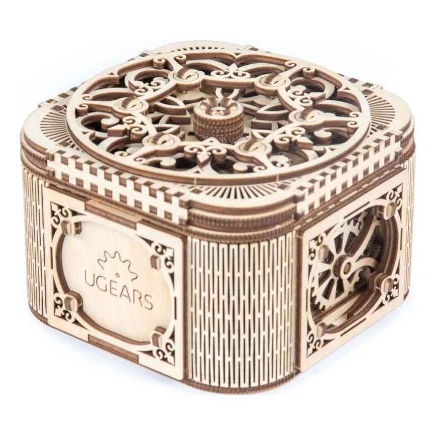 Ugears - 3D houten mechanische puzzel Sieraden doos