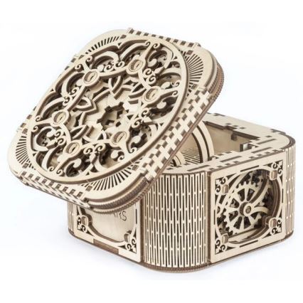 Ugears - 3D houten mechanische puzzel Sieraden doos