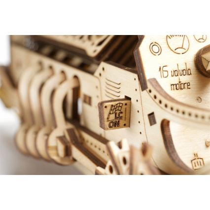 Ugears - 3D houten mechanische puzzel U9 Auto Grand Prix