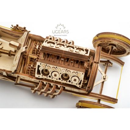 Ugears - 3D houten mechanische puzzel U9 Auto Grand Prix