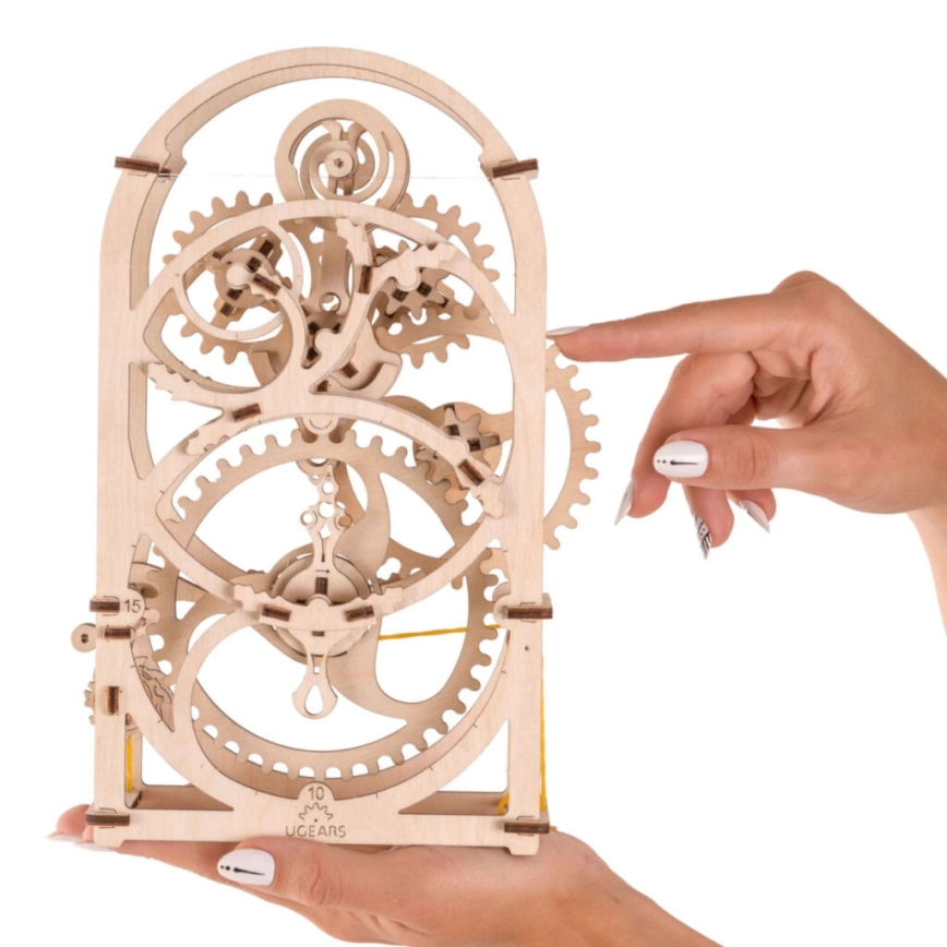 Ugears - 3D houten mechanische puzzel Uurwerk