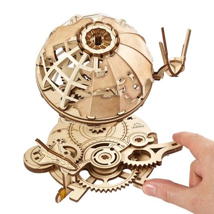 Ugears - 3D houten mechanische puzzel Wereldbol